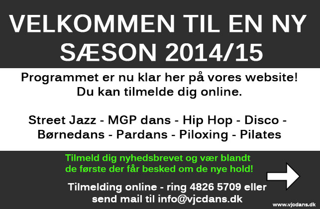 Ny sæson – Nyt program 2014/15