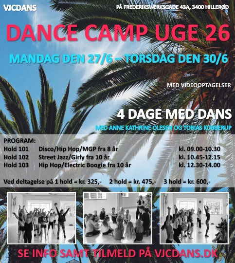Sommerens Dance Camp - VJCDANS Nordsjælland, Hillerød