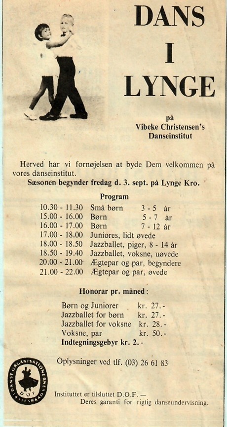 Vjcdans Historie - VJCDANS DIn Danseskole i Nordsjælland